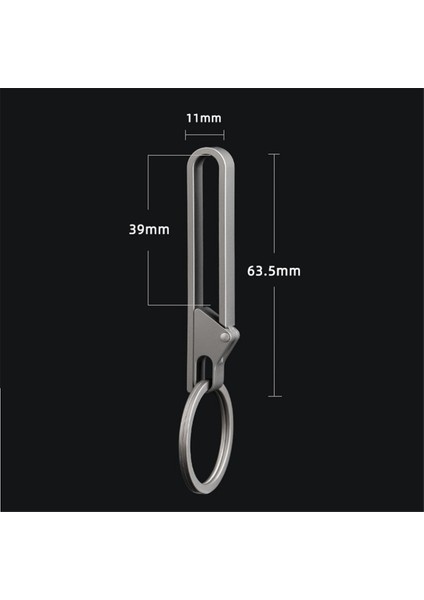 Anahtarlık Cep Klipsli Titanyum Anahtarlık Çıkarılabilir Anahtarlıklı (Yurt Dışından) fiyatları