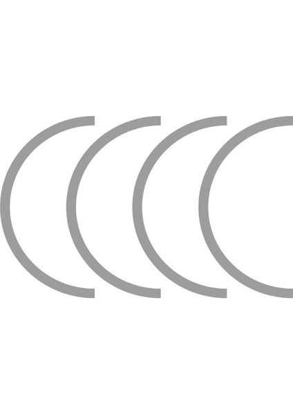 Cfmoto 250SR Yarım Jant Kaplama Sticker Etiket Modeli Metalik Gri modelleri