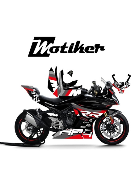 Cfmoto 450SR Hp4 Gri Motosiklet Kaplaması