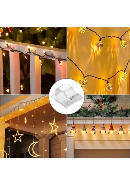 Açık Hava Işık Zincirleri Için Kancalar Klipsler 30 Paket Klipsler Şeffaf Işık Kancası (Yurt Dışından) indirimleri