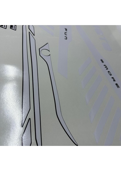 Cf Moto 450SR Beyaz Orijinal Tasarım Takım Sticker modelleri