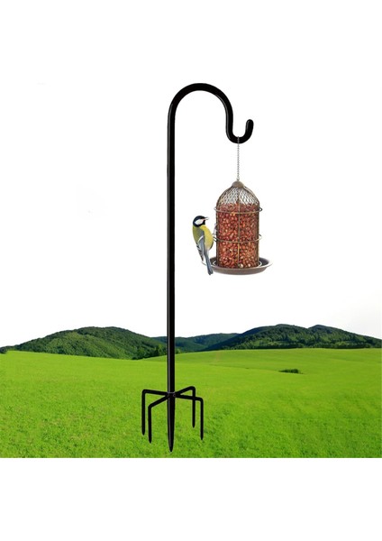 Açık Hava Çoban Kancası, Kuş Yemliği Direk Tutucu (Yurt Dışından)