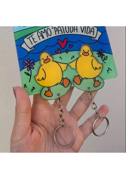 Mini Ördek Yavrusu Anahtarlık Yeni Yaratıcılar Süslemeler Anahtarlık (Yurt Dışından)