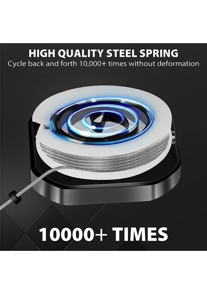 2 Paket Geri Çekilebilir Anahtarlık, Ağır Hizmet Tipi Metal Kimlik Rozeti Tutucu Anahtar Makarası (Yurt Dışından) indirimleri