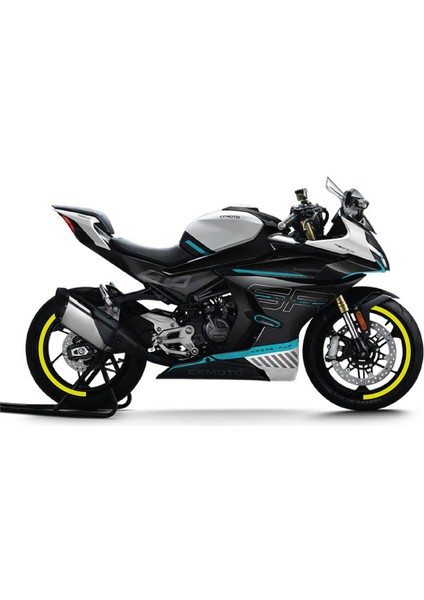 Cfmoto 450SR Yarım Jant Kaplama Sticker Etiket Modeli Neon Sarı fiyatları