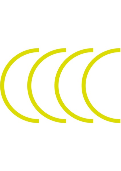 Cfmoto 450SR Yarım Jant Kaplama Sticker Etiket Modeli Neon Sarı fırsatları