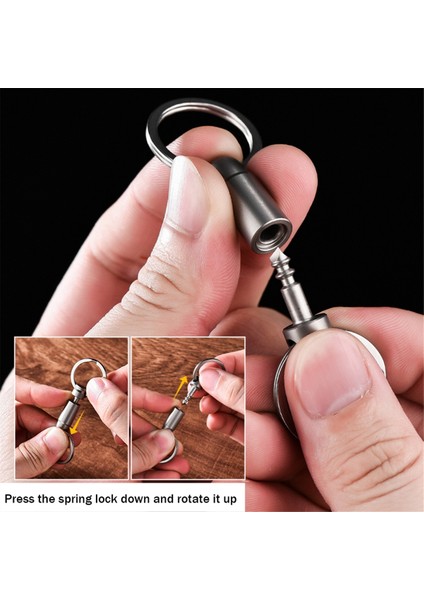 Anahtarlık Yaylı Kilit Araba Evrensel Döner Halka Tokası-Taş Yıkama (Yurt Dışından) indirimleri