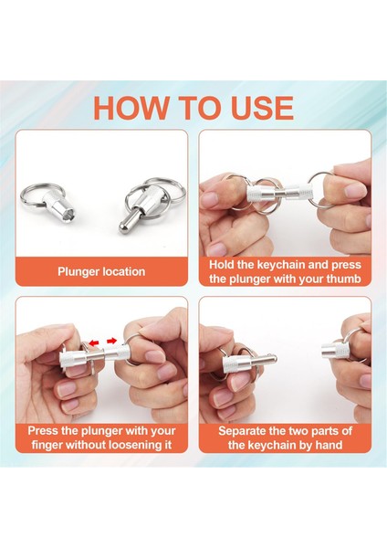 3-Yönlü Hızlı Çıkarılabilir Anahtarlık Çıkarılabilir Anahtarlıklar (Yurt Dışından) indirimleri