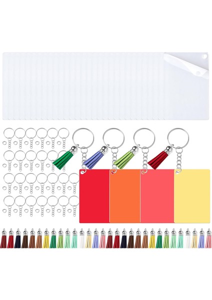 120 Adet Süblimasyon Anahtarlık Boşluğu Dıy El Yapımı Için (Yurt Dışından)