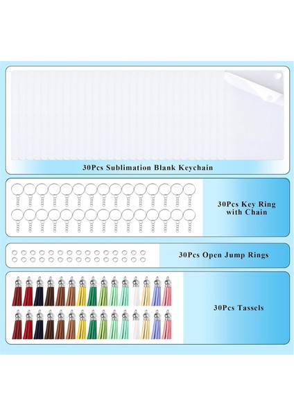 120 Adet Süblimasyon Anahtarlık Boşluğu Dıy El Yapımı Için (Yurt Dışından) fiyatları