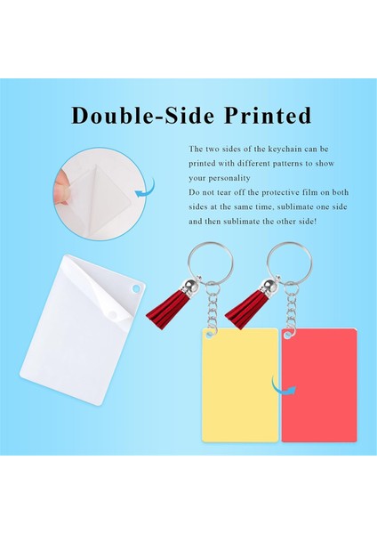 120 Adet Süblimasyon Anahtarlık Boşluğu Dıy El Yapımı Için (Yurt Dışından) modelleri