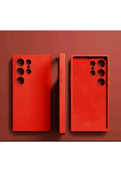 Samsung Galalaxy S25 Ultra Kılıf Lansman Kamera Korumalı İçi Kadife Yumuşak Renkli Silikon Mat Hisli Süet Liquid