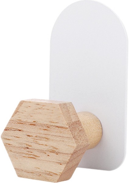 Deco Hook Ahşap Duvar Kancası Yıldız Kalp Şekilli Anahtar Kancası Modern Palto Kancası (Yurt Dışından)