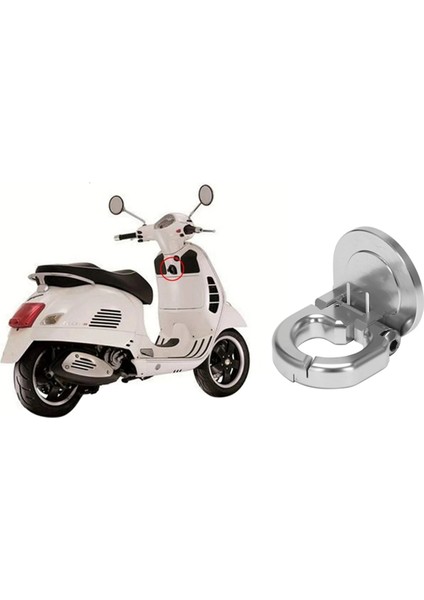 Scooter Gümüş Ön Takım Kutusu Kancası 300 300IE 19 (Yurt Dışından)