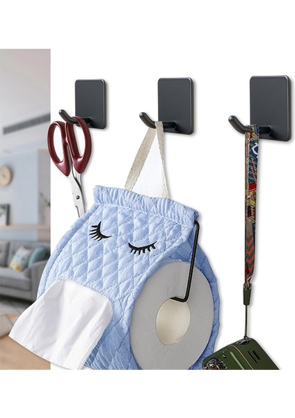 4 Paket Yapışkan Havlu Kancaları Ağır Hizmet Tipi Delme Gerektirmeyen Yapışkan Duvar Kancaları (Yurt Dışından)