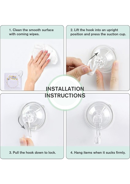 Vakumlu Kancalar, Şeffaf Ağır Hizmet Tipi Vakumlu Kancalar (Yurt Dışından) fırsatları