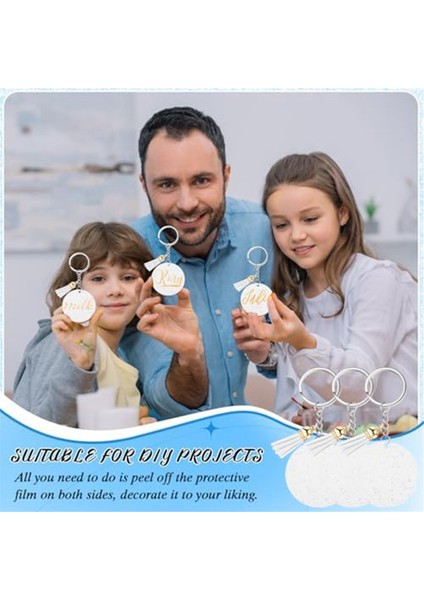 Akrilik Anahtarlık Boş Anahtarlıklı Dıy Anahtarlık Püsküllü Gül Beyaz (Yurt Dışından) indirimleri