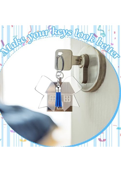 40 Adet Püsküllü Akrilik Fiyonklu Anahtarlıklar Dıy Anahtarlıklar El Yapımı (Yurt Dışından) indirimleri