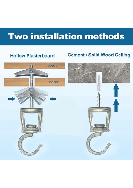 Asma Bitkiler Için Tavan Kancaları 6 Adet, Metal Bitki Kancaları (Yurt Dışından) fırsatları