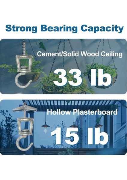 Asma Bitkiler Için Tavan Kancaları 6 Adet, Metal Bitki Kancaları (Yurt Dışından) indirimleri