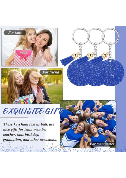 Akrilik Anahtarlık Boş Anahtarlıklı Dıy Anahtarlık Püskül Gül Mavi (Yurt Dışından) fiyatları