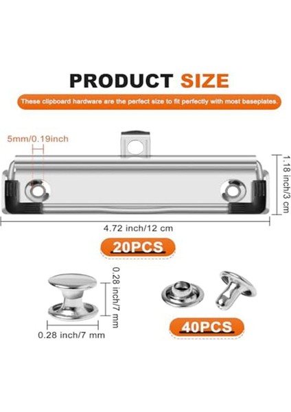 20 Adet Panoya Klips 12 cm Ofis, El Sanatları Projeleri Kullanımına Uygun (Yurt Dışından)