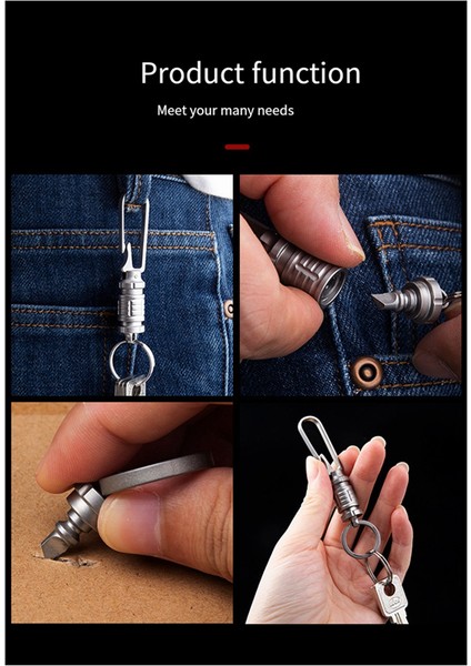 Entegre Kemer Tokası Hızlı Çekmeli Evrensel Anahtarlık Unisex Araba (Yurt Dışından) indirimleri