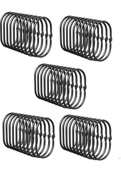 Duş Perdesi Kanca Halkaları Paslanmaz, Düşmeye Karşı Dayanıklı Pürüzsüz Duş Halkaları (Yurt Dışından)