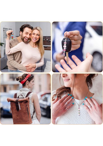 50 Adet Boş Boncuklu Anahtarlık Çubukları, Metal Kendin Yap Anahtarlık Çubuğu Tılsımları (Yurt Dışından) fırsatları