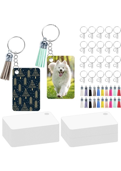 160 Adet Metal Süblimasyon Anahtarlık Boşluğu Toplu Seti Dıy Için (Yurt Dışından)