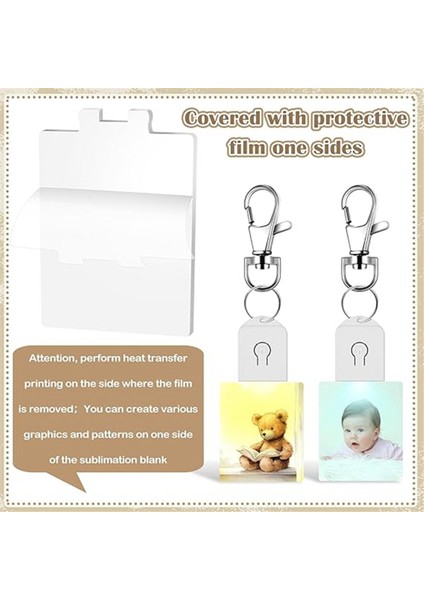 LED Süblimasyon Boş Anahtarlık Akrilik Aydınlatmalı Transfer Dikdörtgen (Yurt Dışından) fiyatları