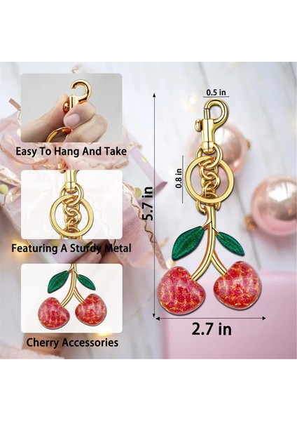 Kiraz Çanta Takıları Çanta Takıları Çantalar Anahtarlık Aksesuarları (Yurt Dışından) indirimleri