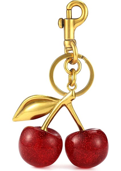 Kiraz Çanta Charm'ı ve Anahtarlık Aksesuar Çanta Charm'ı (Yurt Dışından)