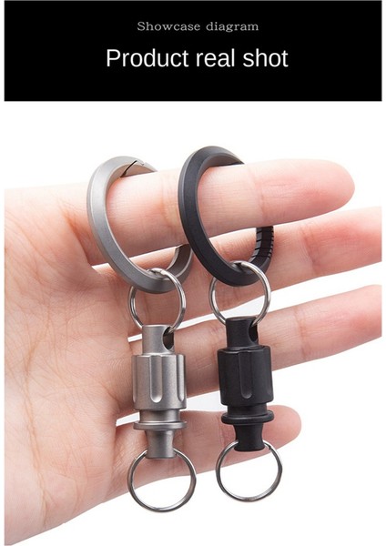 Evrensel Toka Araba Anahtarlık Mini Döner Toka Kolye-Gümüş (Yurt Dışından)