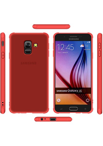 Galaxy J6 Uyumlu Kılıf Ince Yumuşak Airbag Tasarımlı Struga Odyo Silikon Kapak
