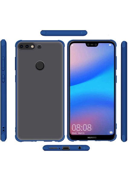 Huawei Y7 2018 Uyumlu Kılıf Ince Yumuşak Airbag Tasarımlı Struga Odyo Silikon Kapak