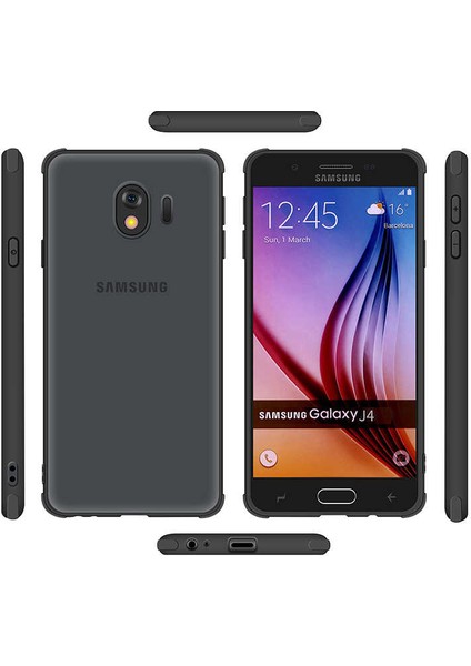 Galaxy J4 Uyumlu Kılıf Ince Yumuşak Airbag Tasarımlı Struga Odyo Silikon Kapak