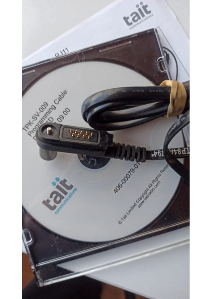 Tait Mobil Radyoları Için Usb'den RJ11 Arayüzü Adaptör Uyumlu T03-00118-0101 Seri Programlama Kablosu Kurulum Talimatları TPK-SV-009 modelleri