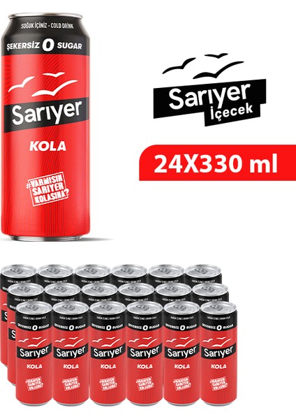 Kola Şekersiz 330 ml 24 Adet