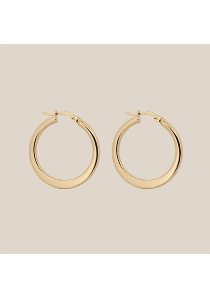 Süzme Altın Halka Küpe