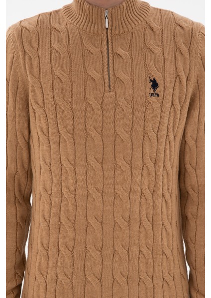 Erkek Camel Melanj Kazak /triko 50297020-VR122