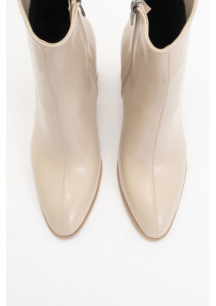 Jewel Bej Cilt Kadın Topuklu Bot fiyatları
