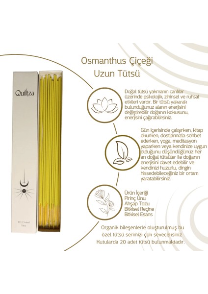 Osmanthus Çiçeği Uzun Tütsü 20LI Paket