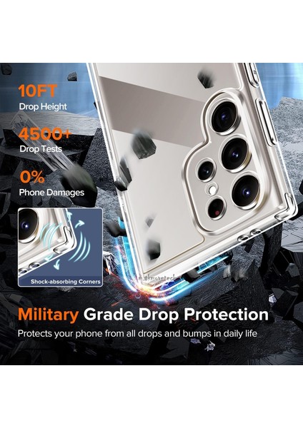 Samsung Galaxy S25 Ultra Uyumlu Kılıf Kamera Çıkıntılı Korumalı Renksiz Yumuşak Şeffaf Silikon Kapak indirimleri