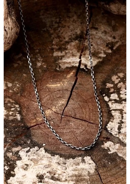 925 Ayar Gümüş Erkek Zincir Kolye