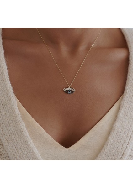 Nazar Boncuklu Göz Altın Kolye fiyatları