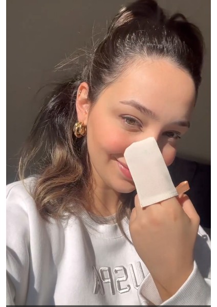 Parmak Yüz Kesesi 2 Adet Floş Ipek Yağlı Karma Cilt