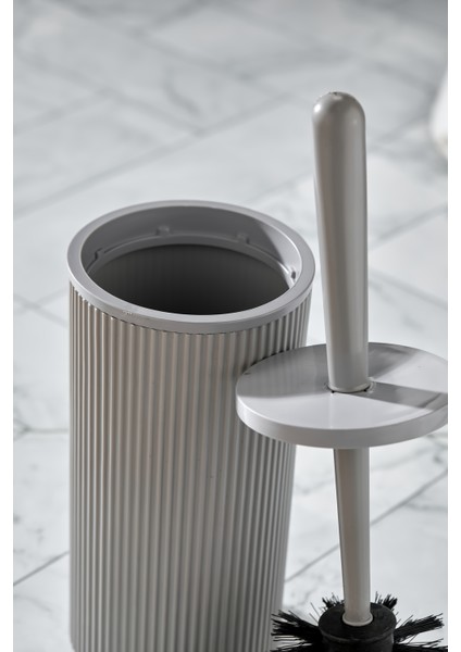 Line Çizgili Yuvarlak Kapaklı Wc Banyo Fırçası - Tuvalet Fırçası fırsatları