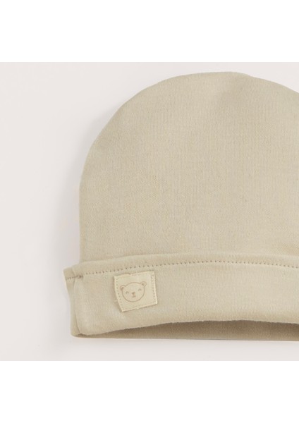 Cool Bear Patikli Tulum Şapka Set Bej modelleri