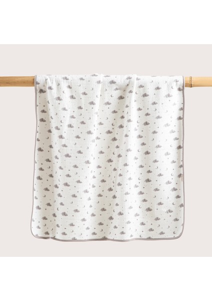 Dream Cloud Çift Taraflı Battaniye 80X80CM Ekru/gri